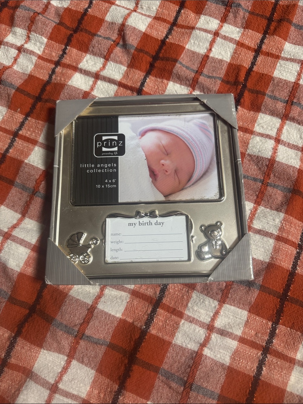 Prinz Little Angels Silver Baby Photo Frame - Silver Keepsake